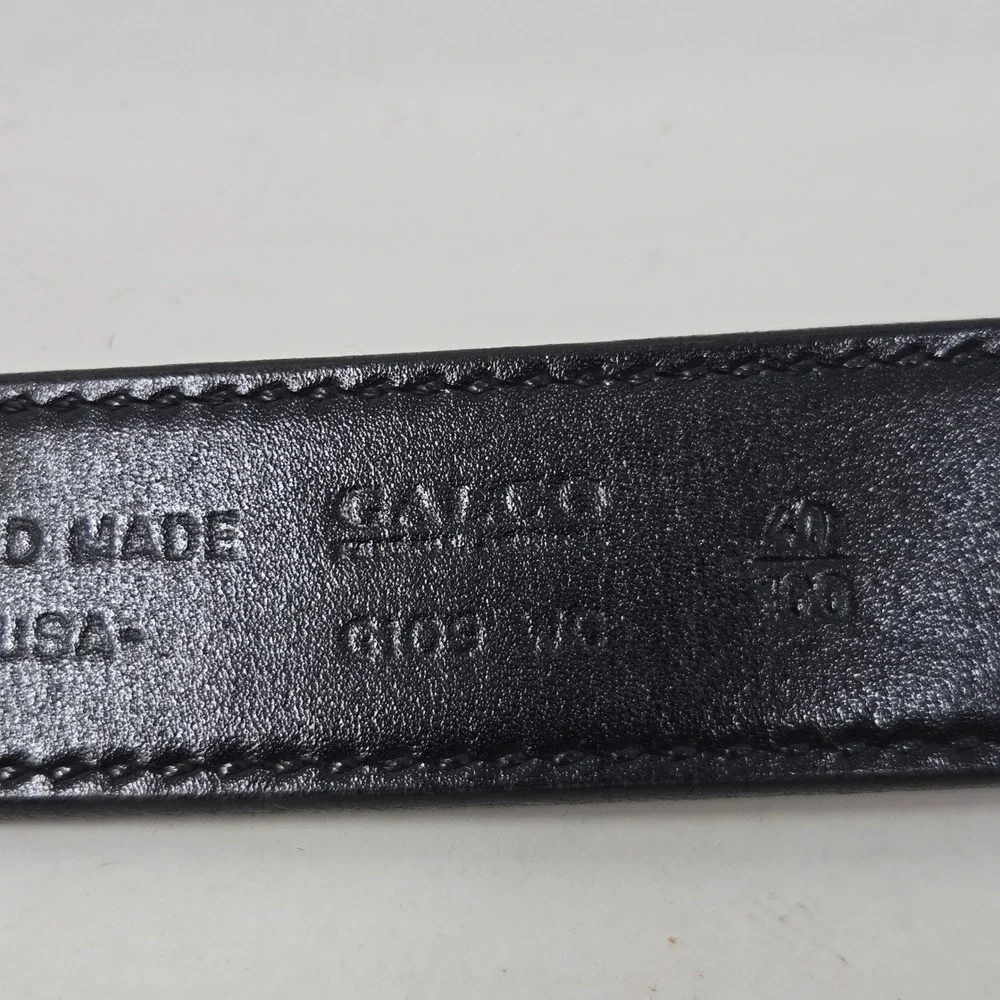 Galco SB2 Sport Belt Black Leather Solid Brass Buckle 40B Handmade USA